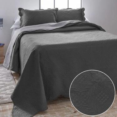 Imagem de Kit Colcha Super King Ultrasonic Dyuri Jolitex Cobre Leito Dupla Face 