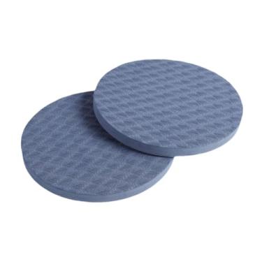 Imagem de menolana 2 peças joelheiras ioga almofada redonda de suporte de 1,5 cm de espessura para joelhos, cotovelos, pulsos, mãos para o balanço de escritório homens, Azul