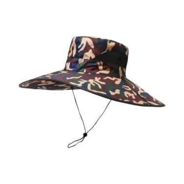 Imagem de Chapéu de Sol Masculino com Aba Grande (15cm) - Dobrável para Caminhad