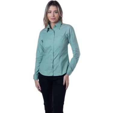 Imagem de Camisete Unioffice Manga Longa Verde - Fardas Uniformes, P