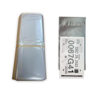 Imagem de Sacos plásticos com etiqueta temporária para placa de carro (100 por pacote) | Concessionárias de automóveis (1)