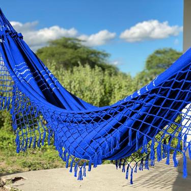 Imagem de Rede De Descanso Confortável Lazer Titulo Cor Azul Royal