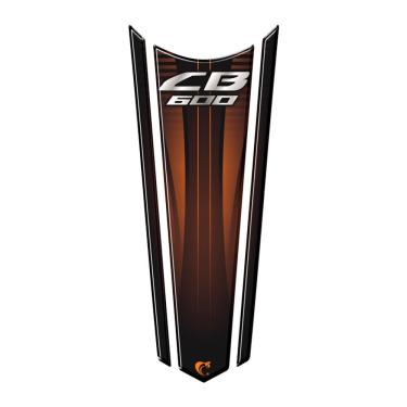 Imagem de Adesivo Faixa Gravata Tanque Moto Resinado Cb 600 Laranja