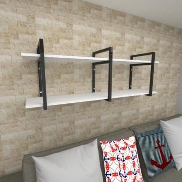 Imagem de Prateleira Sala Pratileira Industrial Prateleira Branca Prateleira Quarto Infantil Estante Infantil