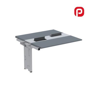 Imagem de Complemento De Mesa Plataforma Para Coworking Para 2 Péssoas 120x120 Grafito-cinza