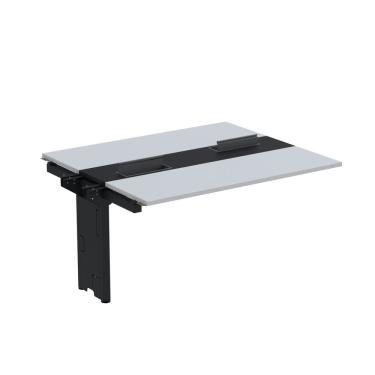 Imagem de Complemento De Mesa Plataforma Para Coworking Para 2 Pessoas 160x120 Cinza-preto