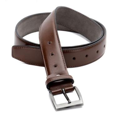 Imagem de Cinto Masculino De Couro Premium Social Ref. 020 Cor Café - Duvelmon, 