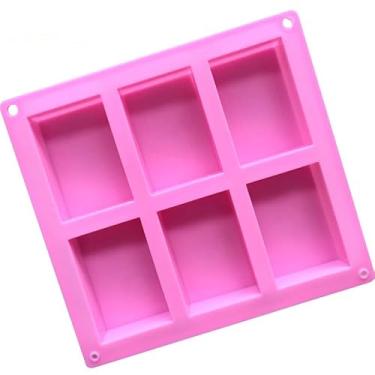 Imagem de Molde Forma Silicone Sabonete Artesanal Retangular Liso S31