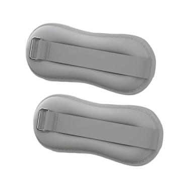 Imagem de simhoa 2x Pesos de tornozelo, tiras de peso de perna para homens e mulheres, pesos de pulso para corrida e dança, Cinza 0.75kg