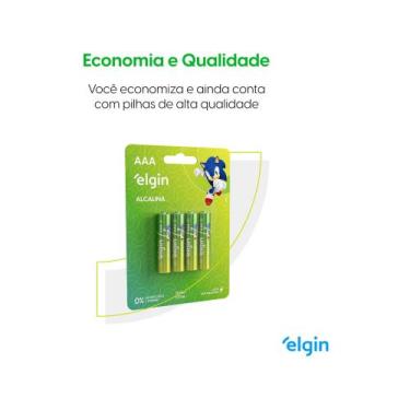 Imagem de Pilha Alcalina AAA Palito C/ 04 Unidades - Elgin