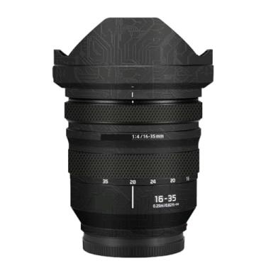 Imagem de Adesivo de lente de câmera revestimento protetor de corpo película protetora decalque skin para Panasonic Lumix S 16-35mm F4 16 35 F 4 (Circuit Black)