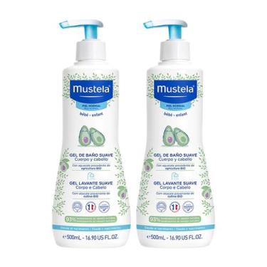 Imagem de Kit 2 Und Gel Lavante Suave Mustela Bebê Corpo e Cabelo 500ml