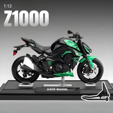 Imagem de Motocicleta Kawasaki Z1000 Em Escala 1:12 Para Meninos, Modelo De Brin
