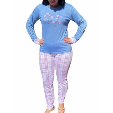Imagem de Pijama De Inverno Estampado Feminino - Estampas Variadas - Almiva Stor