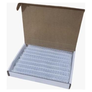 Imagem de Wire O Garra Duplo Anel 5/8 Para 120fls A4 2x1 Branco 50un - Dz Group
