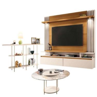 Imagem de Home Suspenso Cosmo Cinamomo Off White E Aparador Infinity E Mesa De C
