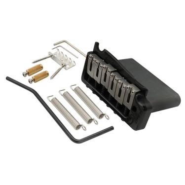 Imagem de Wilkinson WVP-SB 54mm 2 Pivôs Ponte Tremolo estilo ST com Carrinhos em Aço Inoxidável SUS Bloco Aço Sólido para Guitarra Import Estilo e Japão ST, Preta