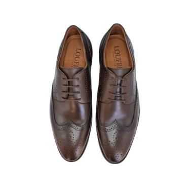 Imagem de Sapato Masculino Derby LOUFRE em Couro Legítimo (Café, BR, Adulto, Numérico, 44)