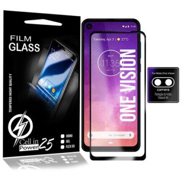 Imagem de Pelicula Vidro 3D + Pelicula De Camera Moto One Vision XT1970 6.3 - Ce