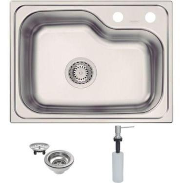 Imagem de Cuba Inox 55x42 Morgana Undermount com Dosador de Sabão - Tramontina