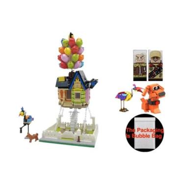 Imagem de Blocos De Construção Criativos Para Crianças, Vista De Rua, Casa Voado