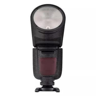 Imagem de Adesivo flash para câmera antiarranhões para Godox V1 Pro Flash estroboscópico protetor de vinil protetor corporal decalque V1 Pro (nuvens auspiciosas preto)