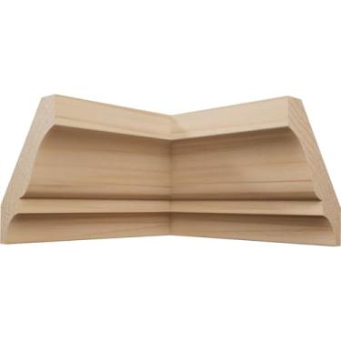 Imagem de 1 5/20.3 cm P x 2 1/10.2 cm A WM52 Americraft Solid Hardwood Stain Grade TrimPro Crown Molding Inside Corner, Alder (Matches Moulding MLDW01X03WM52AL)