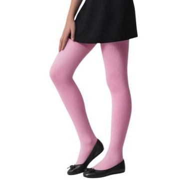 Imagem de Meia Calça Selene Classica Fio 70 Grossa Infantil 9500, G, Rosa
