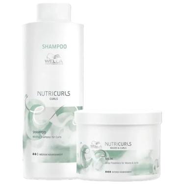 Imagem de Kit Wella Professionals Nutricurls - Shampoo 1000ml + Máscara 500ml