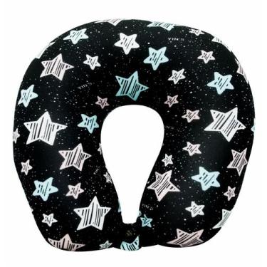 Imagem de Almofada Yins Macia Travesseiro De Pescoço Viagem Com Botão