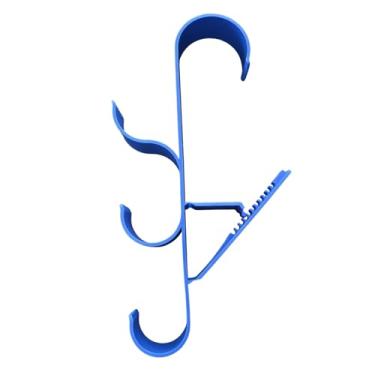 Imagem de Ganchos Para Cerca De Piscina,2 Ganchos para Pó de Limpeza de Piscina | Acessório de Armazenamento Resistente para Equipamento Subaquático Saco Pátio Área de Natação Exterior