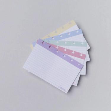 Imagem de Fichas Pautadas 4x6 Caderno Inteligente Tons Pasteis Cifi1001