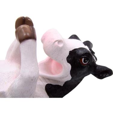 Imagem de Suporte para garrafa de vinho Farmhouse Cow - Acessórios rústicos para vinho