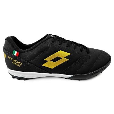 Imagem de Chuteira Society Lotto Stadio Classic Preto Indoor Conforto-Unissex