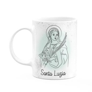 Imagem de Caneca Religiosa Orações - Santa Luzia - 325ml - JPS INFO