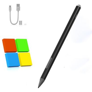 Imagem de Microsoft Surface Pencil – Caneta Stylus para Surface Pro 12/11/9/10/8/X/7/6/5/4/3 com 4 pontas, Surface Pro Stylus para Surface Go 3/Go 2/Book/Laptop 5, sensibilidade à pressão 4096, rejeição da