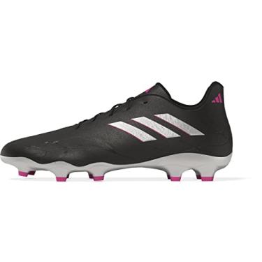 Imagem de adidas Chuteira unissex infantil Copa Pure.3 Firm Ground Soccer, Preto/Zero Metálico/Team Shock Pink, 18