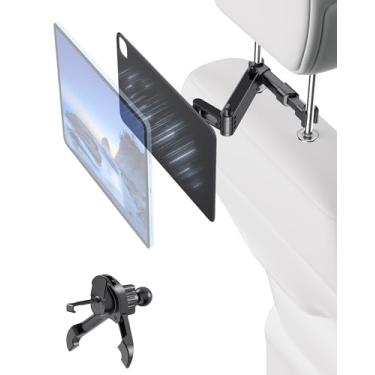 Imagem de KU XIU Suporte X96 Max 2 em 1 para iPad para acessórios de carro, suporte de tablet para encosto de cabeça de carro