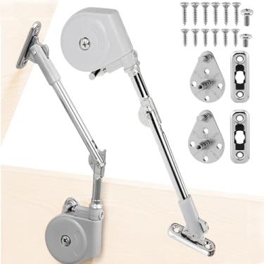 Imagem de 2 peças de dobradiças de armário de fechamento macio, dobradiças de fechamento macio para caixas de brinquedos, caixa de madeira, portas de aba, porta-malas, tampa permanece aberta 105 graus (2)