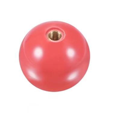 Imagem de AKUYAO Joystick Bola superior de 35 mm M6 orifício de parafuso para fliperama de jogo de arcade, peças DIY (Rosa)