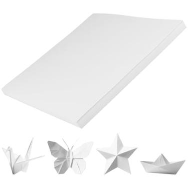 Imagem de KEILEOHO 100 peças de cartolina branca, 30,5 x 30,5 cm a granel, papel grosso de construção 250 g, papel faça você mesmo para artesanato, scrapbook, confecção de cartões, desenho