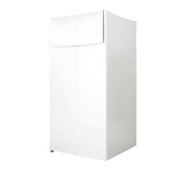 Imagem de Provador dobrável, provador portátil com cortina blackout para boutique, shopping center, escritório, eventos, ganchos de estrutura leves(White,100 * 100cm)