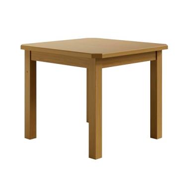 Imagem de Mesa Quadrada Nogueira De Madeira Maciça Pinus 88x88 Para Cozinha Sala De Jantar Sfa