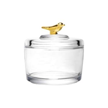 Imagem de Mini Potiche Bomboniere Cristal Vidro Decorativo Baleiro 8cm Decoração Mesa Sala De Estar (2)