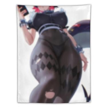 Imagem de LIEGBMEU Sexy Bikini Hot Anime Girl Tapeçaria 152.4 cm x 203.2 cm Interior Exterior Wall Quilt Art Decoração de Tapeçaria Caprichosa, AE30