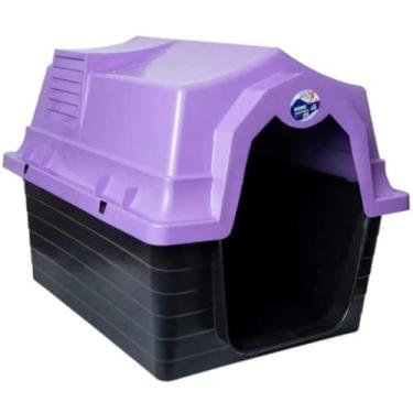 Imagem de Casa Cachorro Grande N5 Casa Pet Com ProteçãO Raios Uv(Roxa S/Colchonete)
