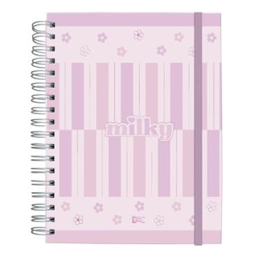 Imagem de DAC - Caderno Smart Universitário com 80 folhas (90g) Fechamento em Elástico - Milky