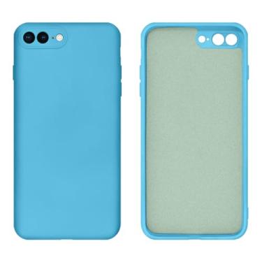 Imagem de Capinha Compativel com iPhone 7 Plus / 8 Plus Silicone Aveludado com Proteção de Câmera
