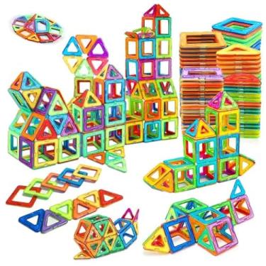 Imagem de Blocos de Construção Magnéticos, Brinquedo Educativo DIY, Tamanho Médio