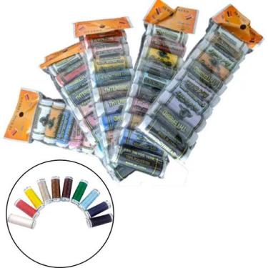 Imagem de Kit 40 Linhas Costura 183m Caseira Doméstica Sortida Colors - berto im
